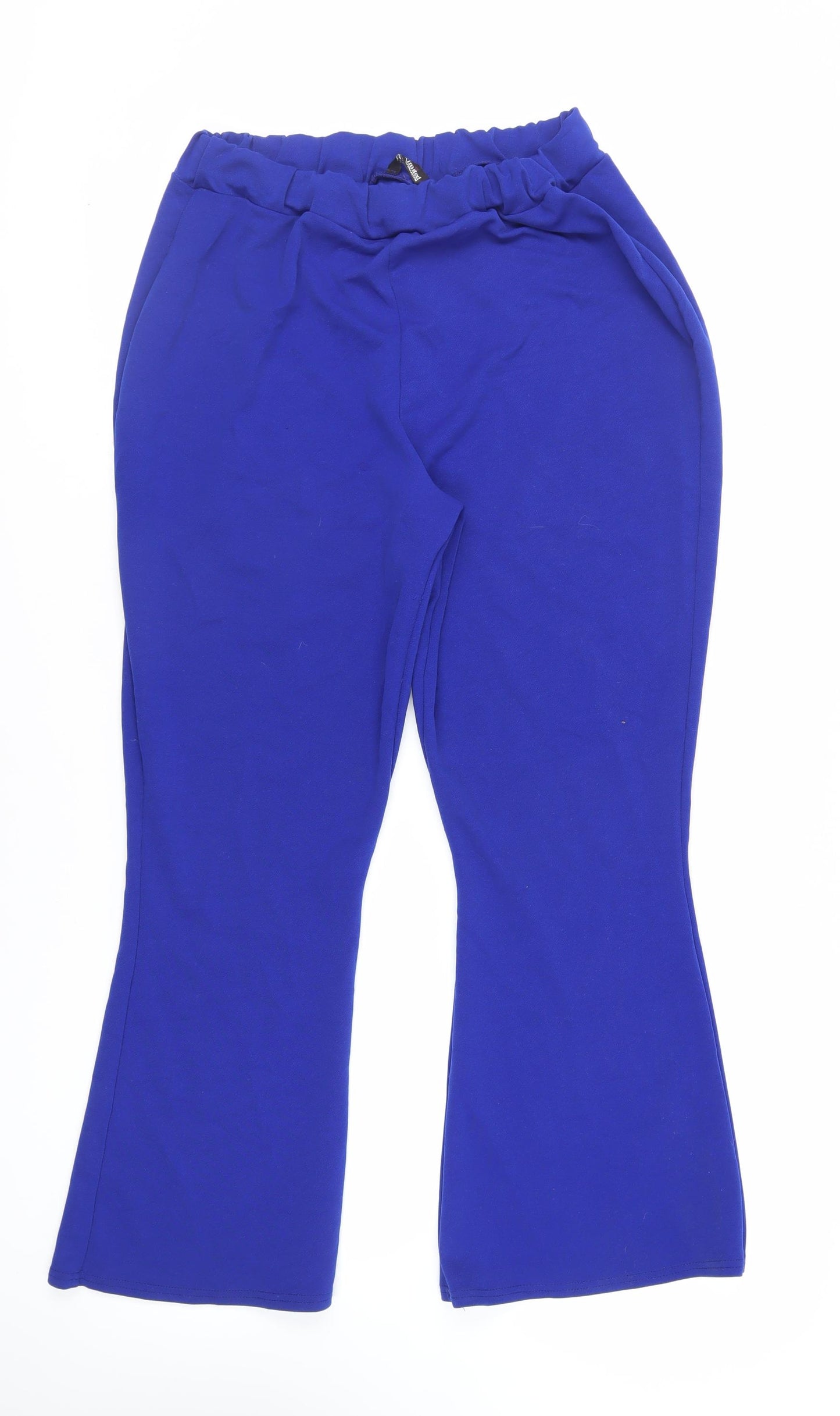 LOVE YOURS Womens Blue Polyester Jogger Trousers Size 18 L28 in Regular - Elasticated Waist