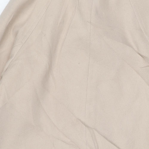 Marks and Spencer Womens Beige Overcoat Coat Size XS Button