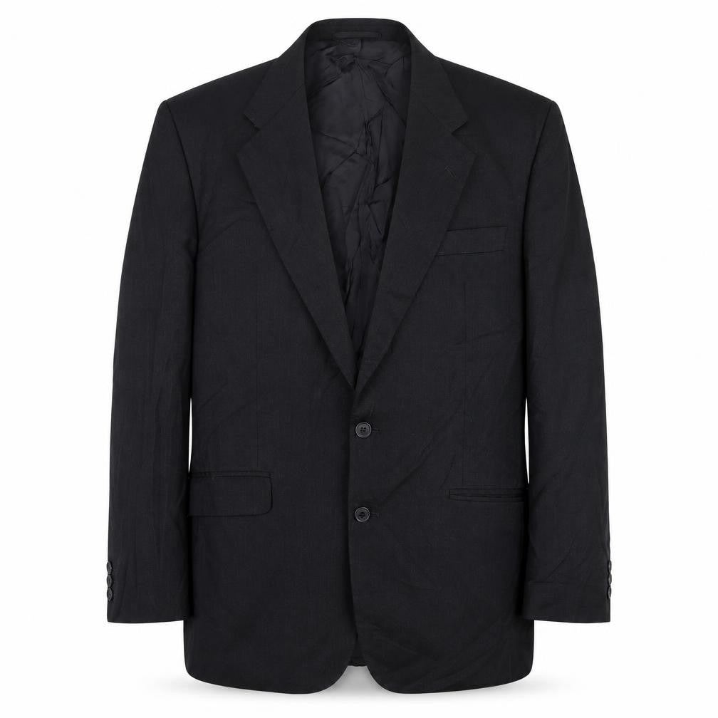 Front view of Marks & Spencer men’s grey wool jacket suit jacket, size 42, regular
