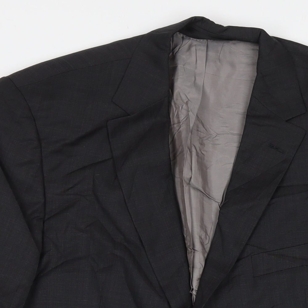 Boss Mens Grey Wool Jacket Suit Jacket Size 54 Regular - Label Size 54
