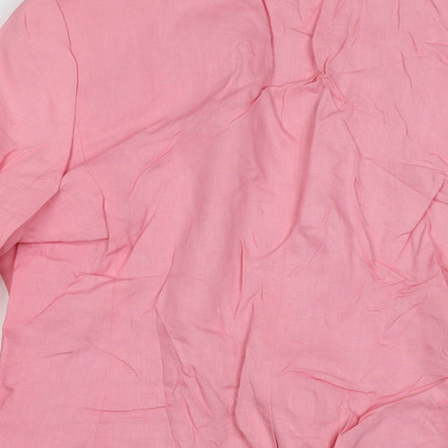 Hobbs Womens Pink Jacket Blazer Size 16 Button