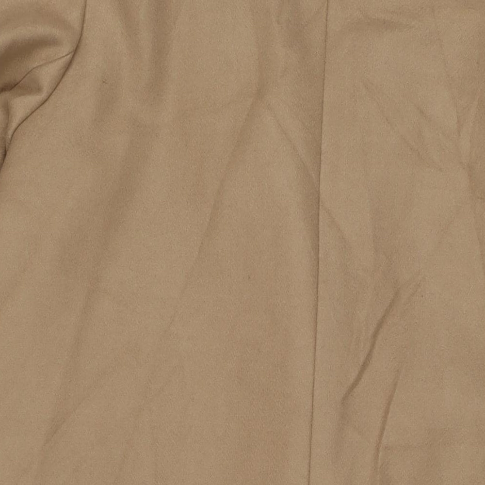 Marks and Spencer Womens Brown Overcoat Coat Size 20 Snap