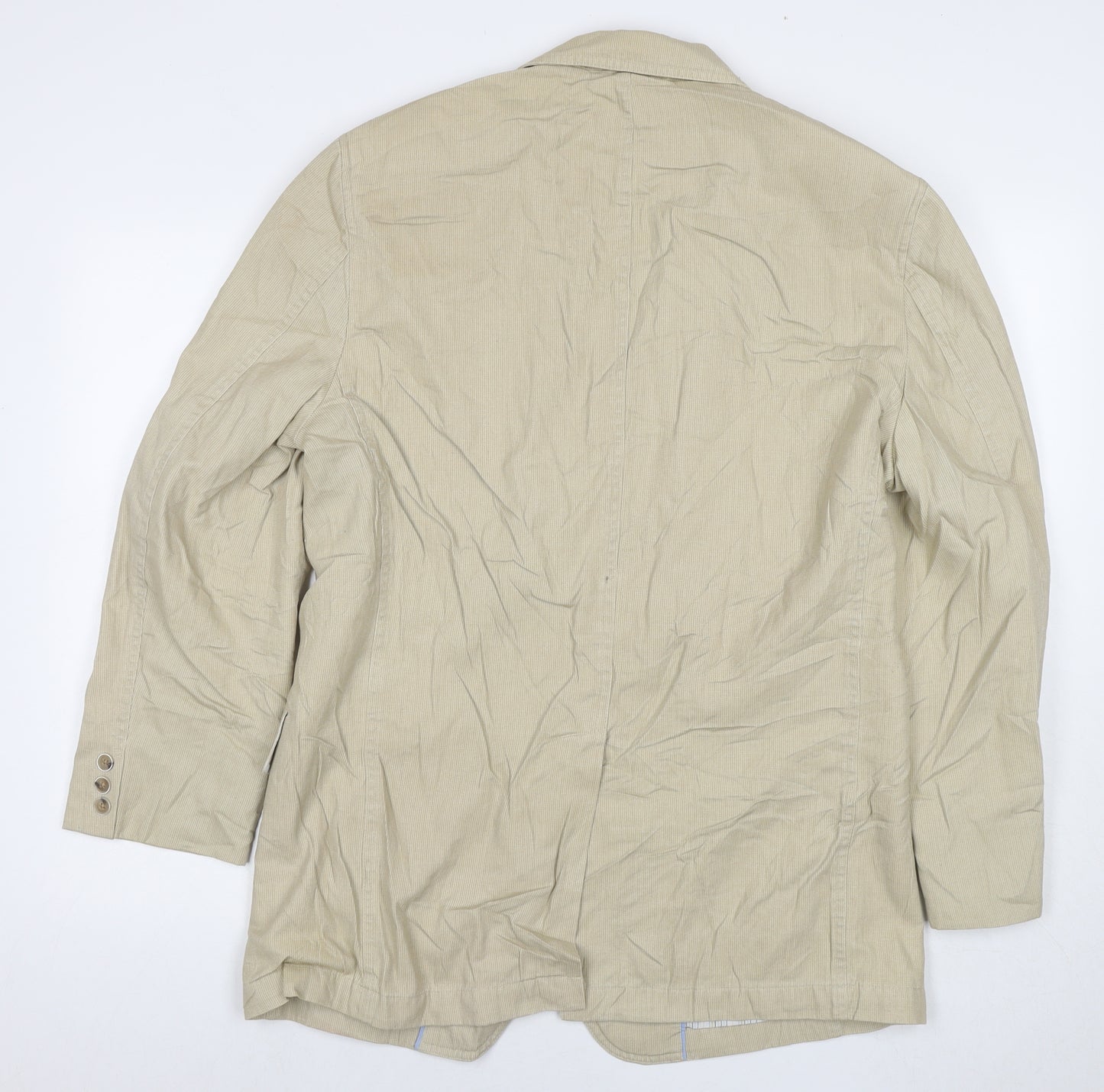 Blue Harbour Mens Beige Jacket Blazer Size M Button