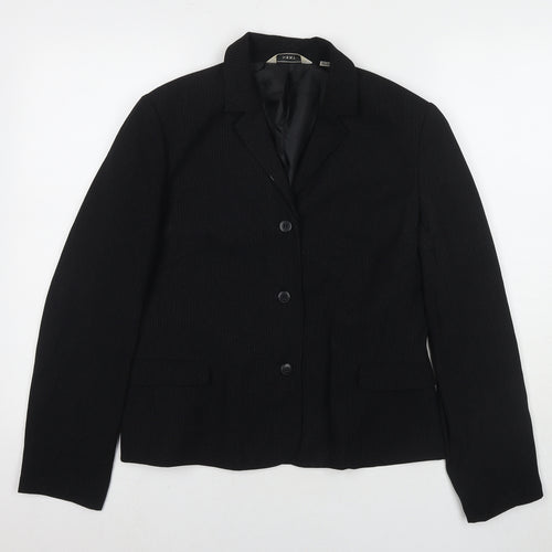 NEXT Womens Black Jacket Blazer Size 12 Button
