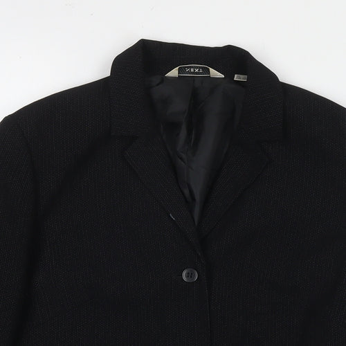 NEXT Womens Black Jacket Blazer Size 12 Button