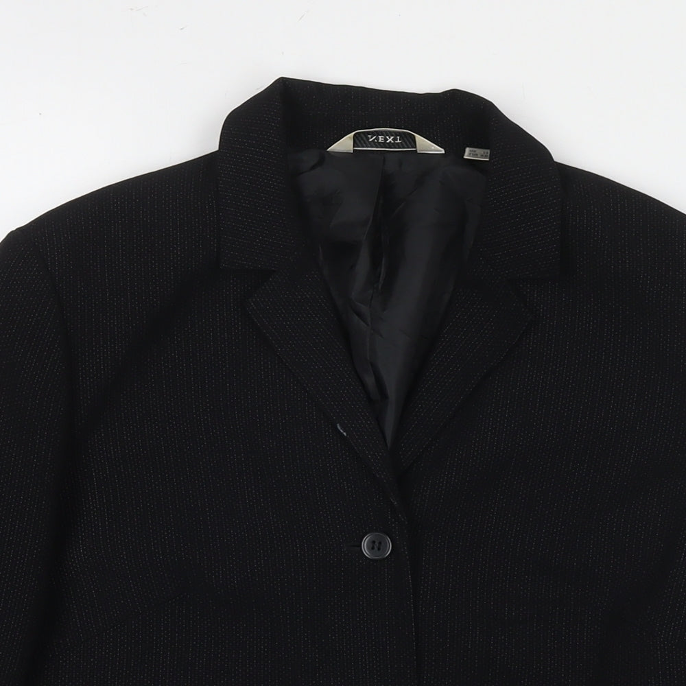 NEXT Womens Black Jacket Blazer Size 12 Button