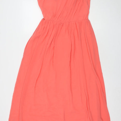 Little Mistress Womens Pink Polyester Ball Gown Size 12 Off the Shoulder Pullover - Embellishment Detail