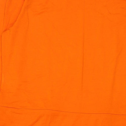 MissLook Womens Orange Cotton Blend Fit & Flare Size 2XL Cowl Neck Pullover