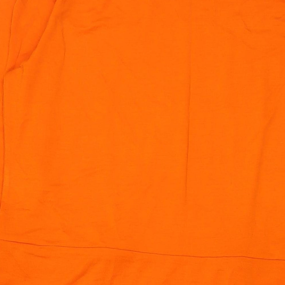 MissLook Womens Orange Cotton Blend Fit & Flare Size 2XL Cowl Neck Pullover