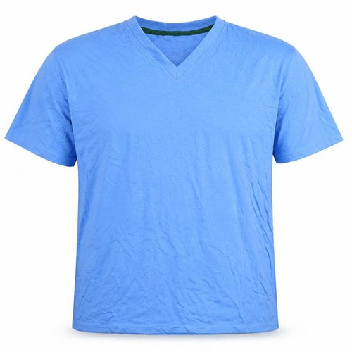Full Time Sport Mens Blue Polyester Blend T-Shirt Size 2XL Round Neck