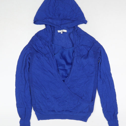 NEXT Womens Blue Polyester Pullover Hoodie Size 6 Pullover