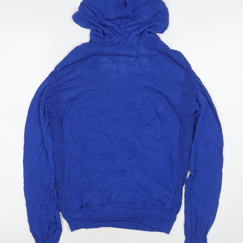 NEXT Womens Blue Polyester Pullover Hoodie Size 6 Pullover