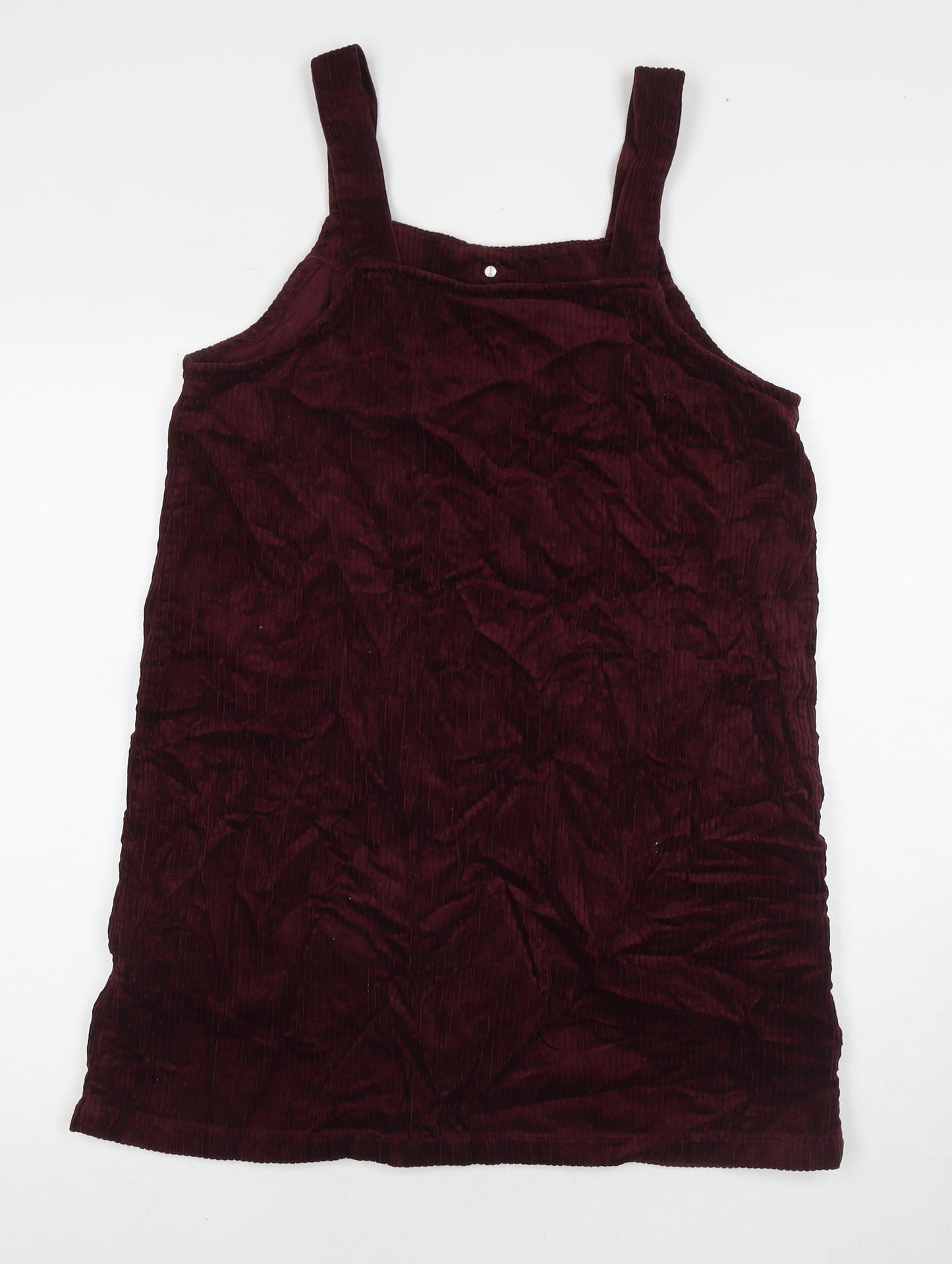 New Look Womens Red Cotton A-Line Size 12 Round Neck Pullover