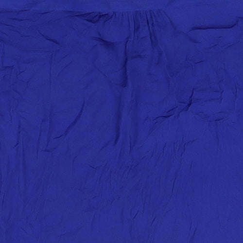 Sfera Womens Blue Polyester Basic T-Shirt Size L Round Neck