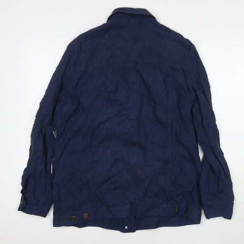 NEXT Womens Blue Jacket Size 12 Button