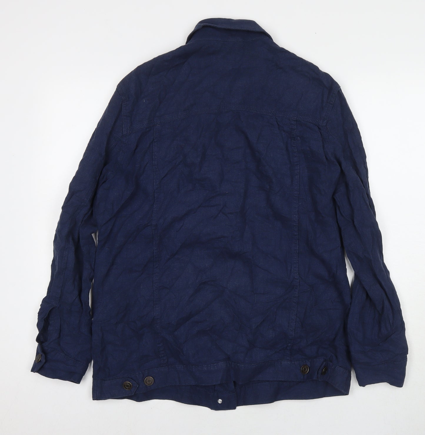 NEXT Womens Blue Jacket Size 12 Button