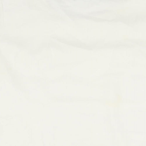 Jacques Vert Womens White Polyester Basic Blouse Size 16 Round Neck