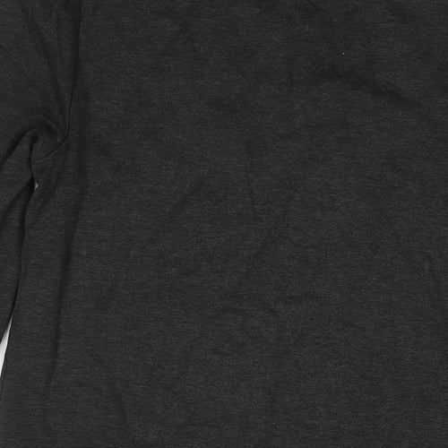 New Look Womens Grey Polyester A-Line Size 14 Round Neck Pullover