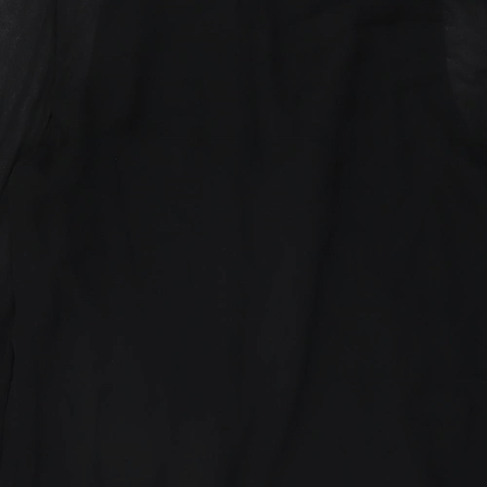 Vince Womens Black Silk Shift Size 4 V-Neck Button