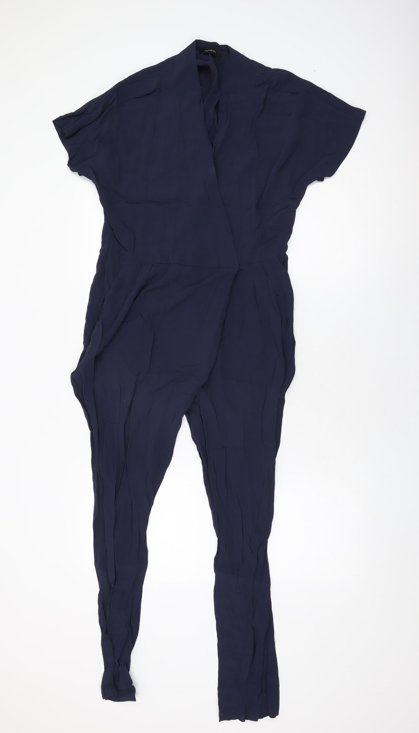 Autograph Womens Blue Viscose Jumpsuit One-Piece Size 12 L28 in Pullover