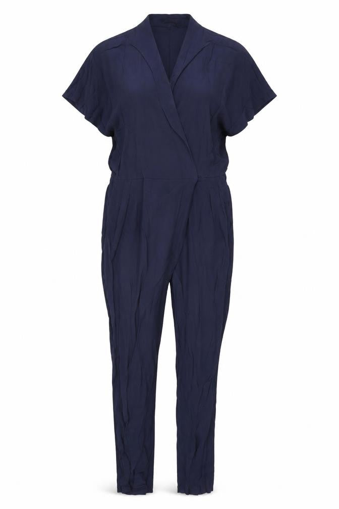 Autograph Womens Blue Viscose Jumpsuit One-Piece Size 12 L28 in Pullover