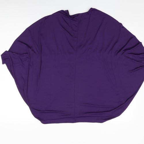 ASOS Womens Purple Polyester Basic Blouse Size 8 V-Neck