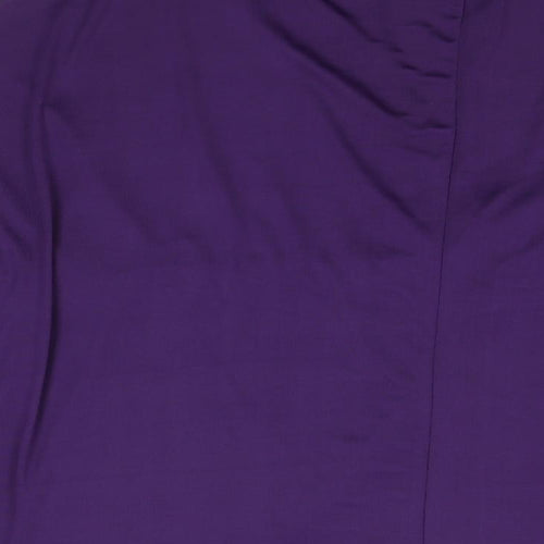 ASOS Womens Purple Polyester Basic Blouse Size 8 V-Neck