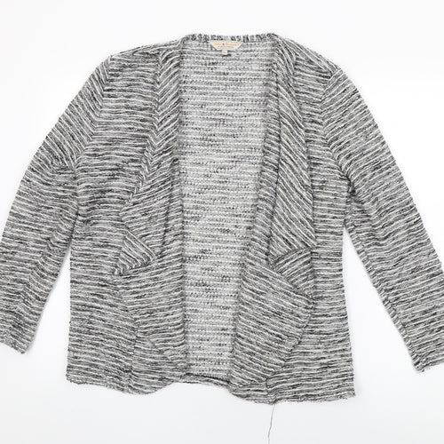 Dorothy Perkins Womens Grey Geometric Jacket Size 18