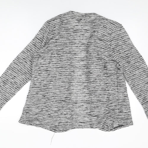 Dorothy Perkins Womens Grey Geometric Jacket Size 18