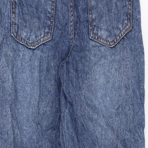 Pep&Co Girls Blue Cotton Skinny Jeans Size 10-11 Years L25 in Regular Zip