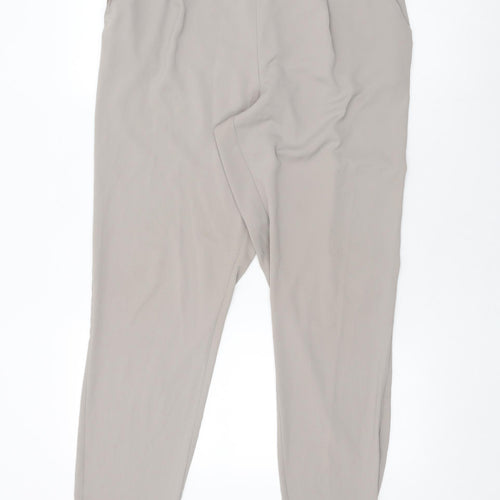 M&Co Womens Beige Polyester Trousers Size 14 L30 in Regular