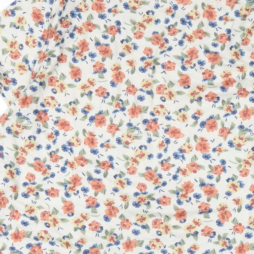 In the Style Womens Multicoloured Floral Polyester A-Line Size 12 Round Neck Pullover