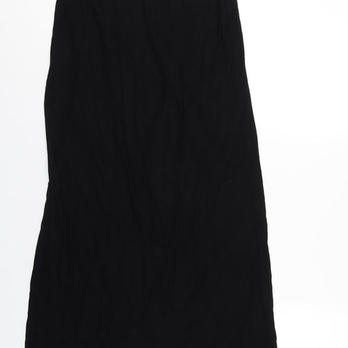 NEXT Womens Black Viscose A-Line Skirt Size 8