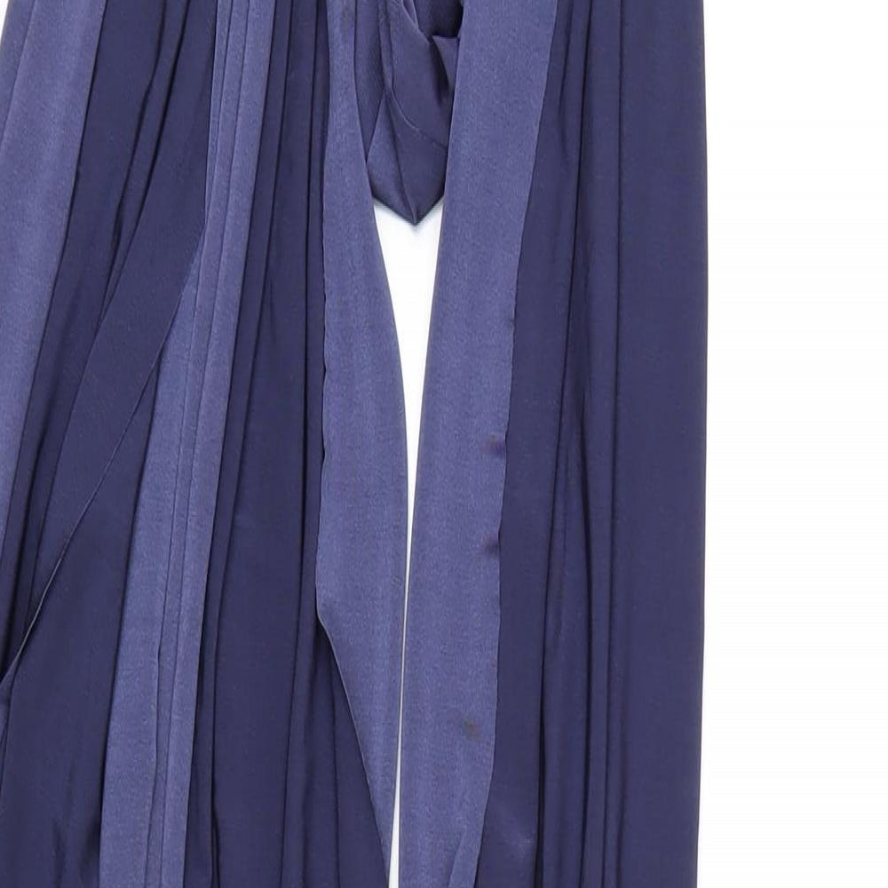 Missguided Womens Blue Polyester Bodycon Size 8 Halter Tie