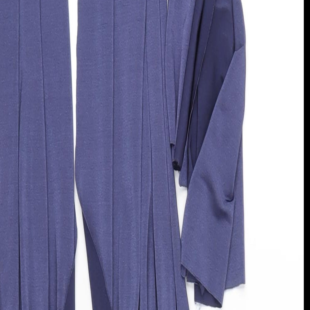 Missguided Womens Blue Polyester Bodycon Size 8 Halter Tie