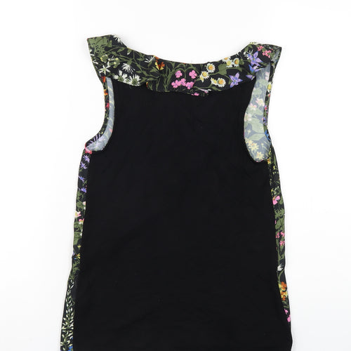 Warehouse Womens Multicoloured Floral Polyester Basic Tank Size 6 V-Neck