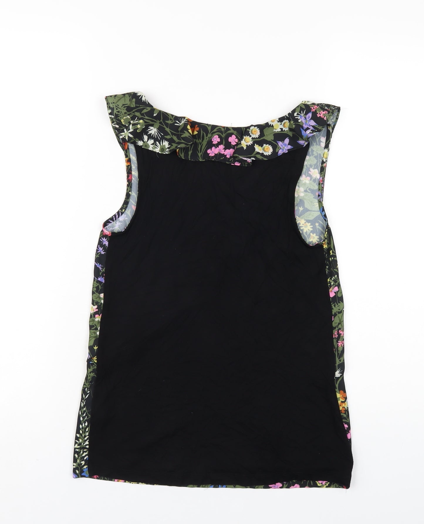 Warehouse Womens Multicoloured Floral Polyester Basic Tank Size 6 V-Neck