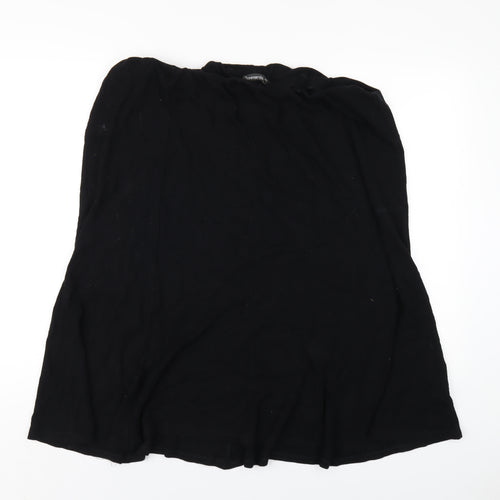 Bonmarché Womens Black Viscose A-Line Skirt Size 20