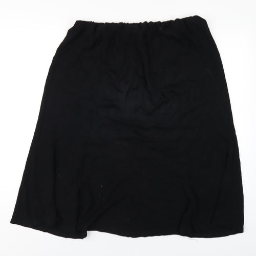 Bonmarché Womens Black Viscose A-Line Skirt Size 20