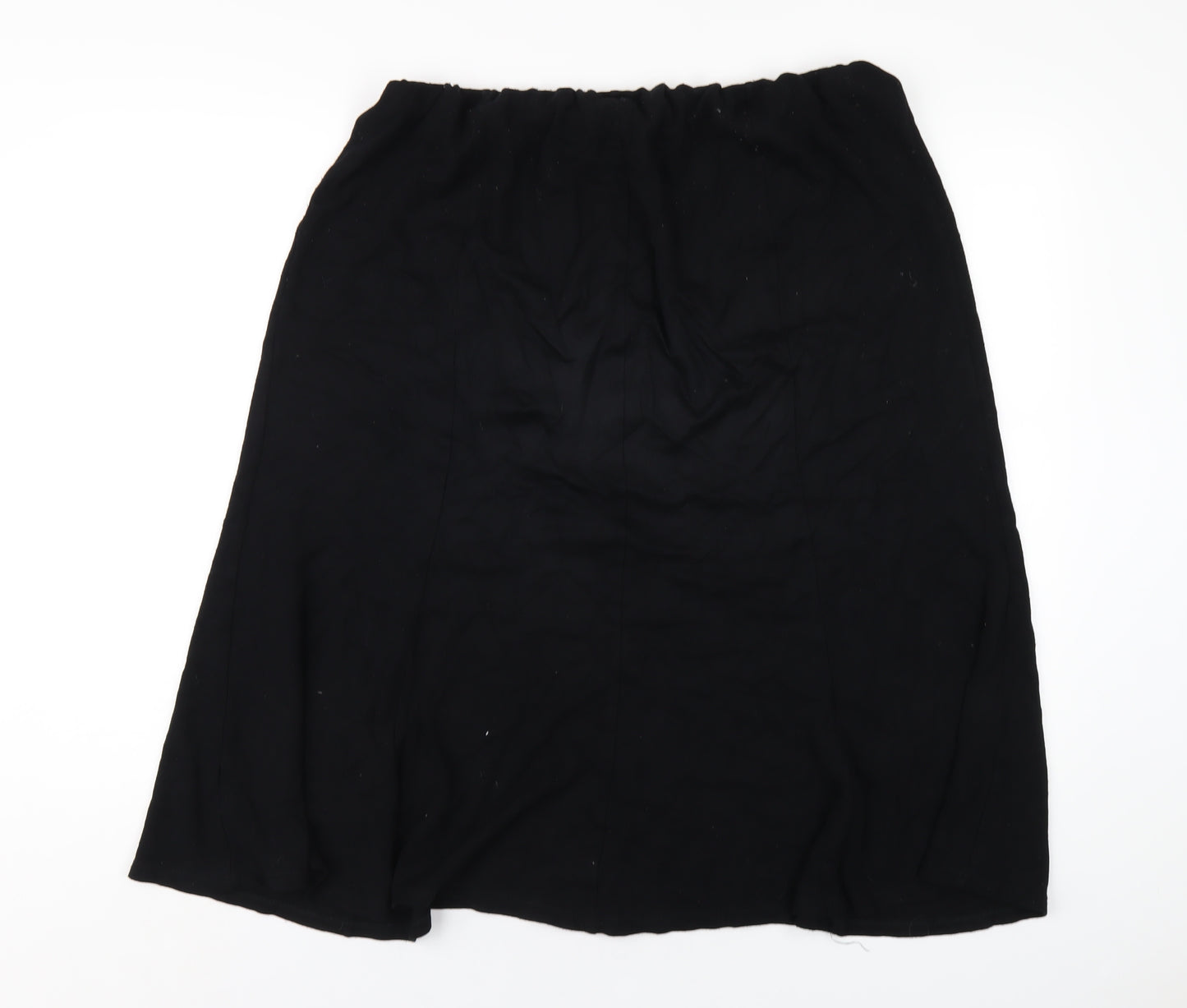 Bonmarché Womens Black Viscose A-Line Skirt Size 20