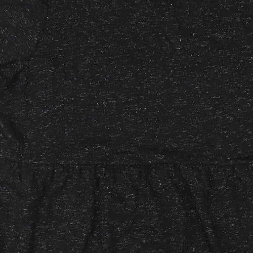 Marks and Spencer Womens Black Polyester A-Line Size 18 Round Neck Pullover