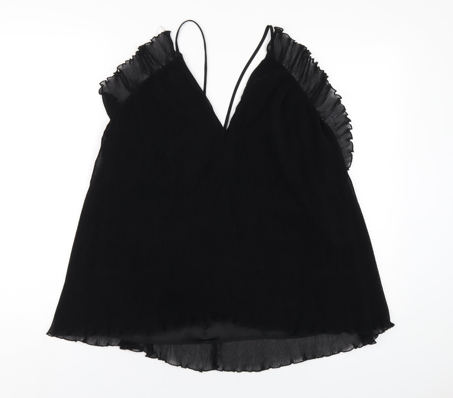Alice McCall Womens Black Polyester Camisole T-Shirt Size 14 V-Neck