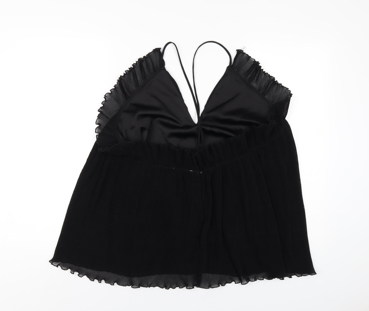Alice McCall Womens Black Polyester Camisole T-Shirt Size 14 V-Neck