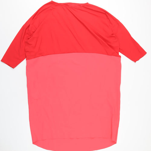 Hope Womens Pink Polyamide A-Line Size 18 Round Neck Pullover