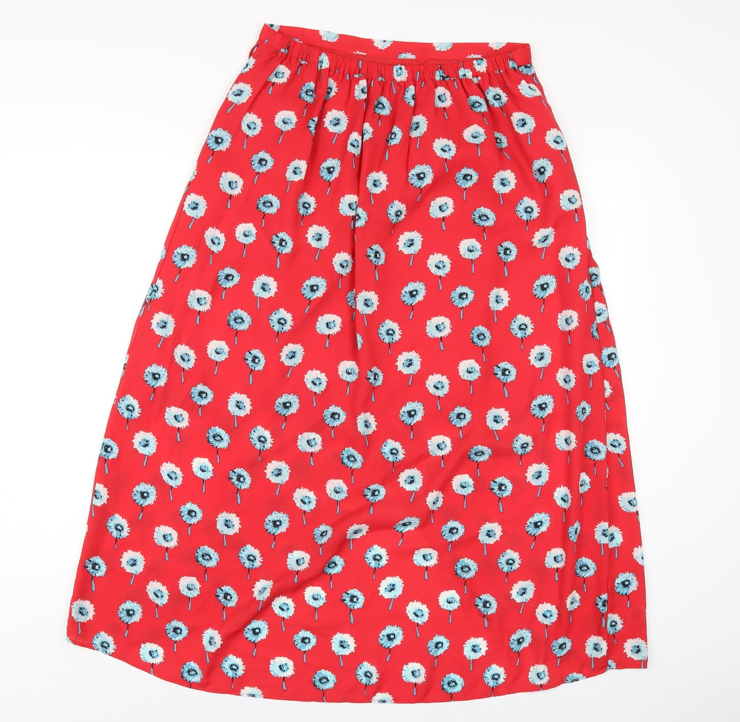 J.CREW Womens Red Geometric Polyester A-Line Skirt Size S