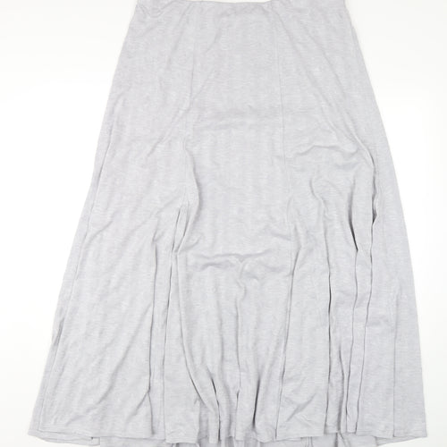 Per Una Womens Grey Polyester A-Line Skirt Size 16