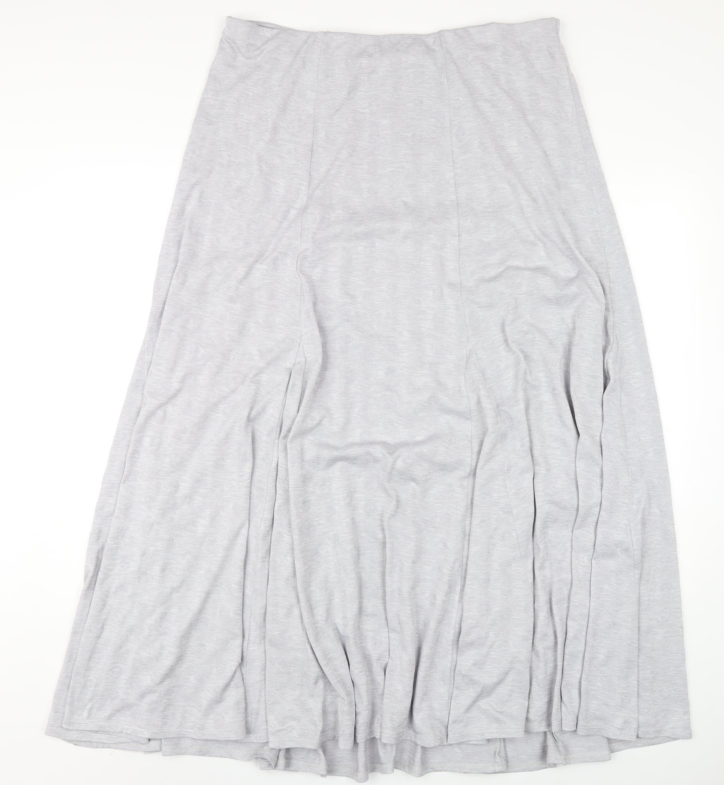 Per Una Womens Grey Polyester A-Line Skirt Size 16