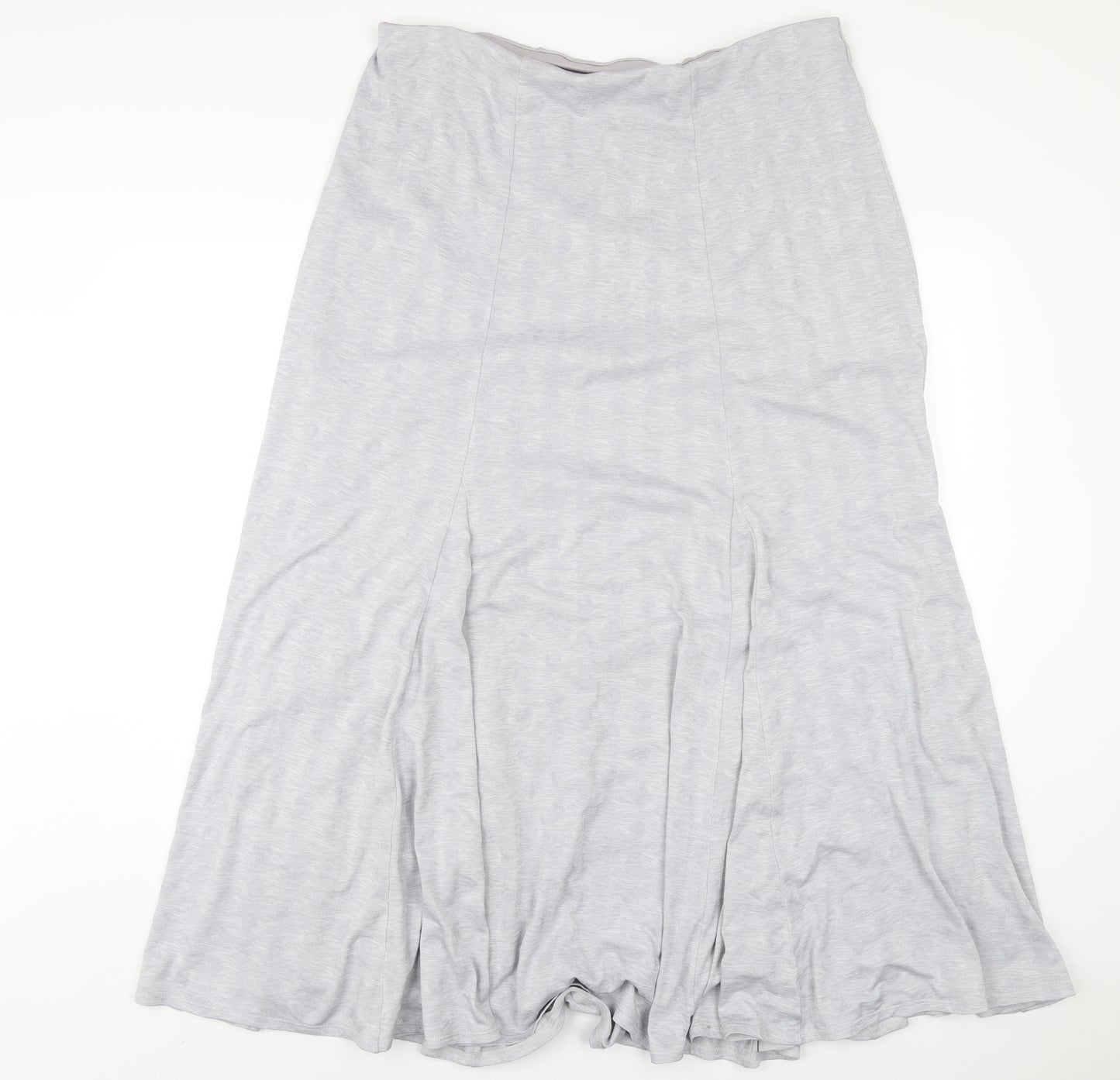 Per Una Womens Grey Polyester A-Line Skirt Size 16