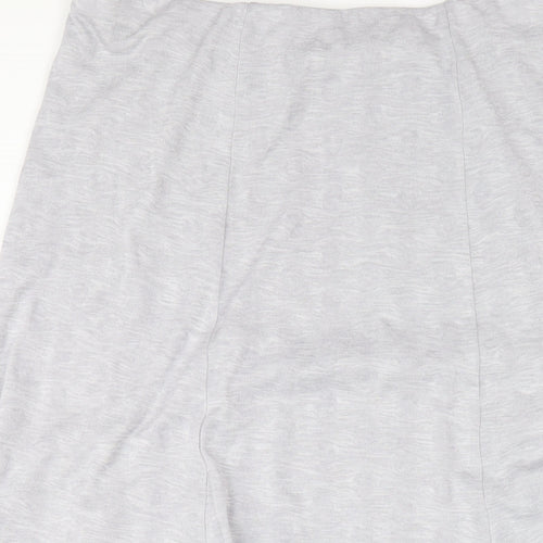 Per Una Womens Grey Polyester A-Line Skirt Size 16