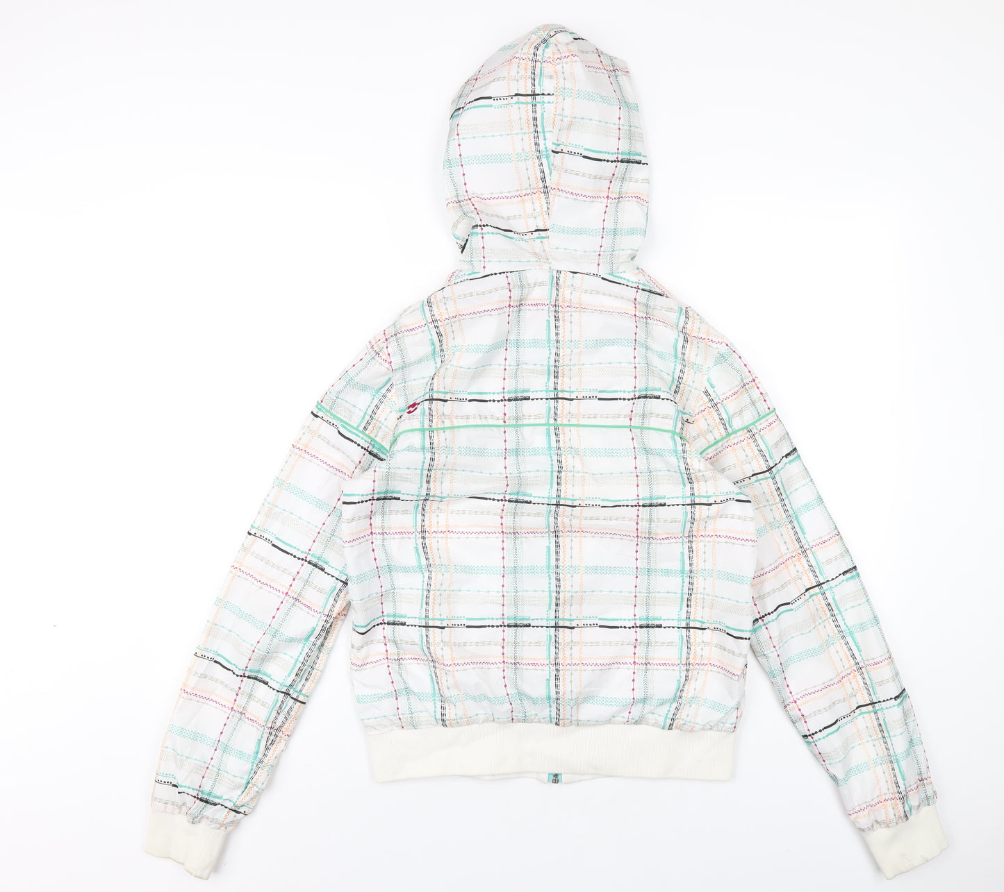 Billabong Womens Multicoloured Geometric Windbreaker Coat Size S Zip